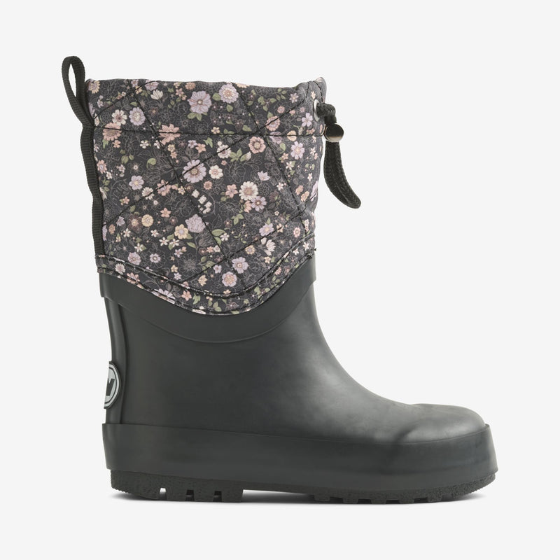Wheat Footwear Termo Snestøvle Drizzle Rubber Boot 9528 black sea open flowers