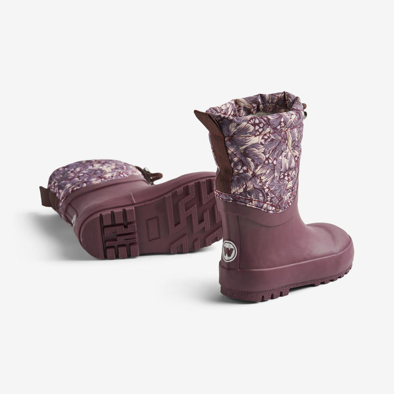 Wheat Footwear Termo Snestøvler Drizzle Rubber Boots 1177 purple tulips