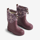 Wheat Footwear Termo Snestøvler Drizzle Rubber Boots 1177 purple tulips