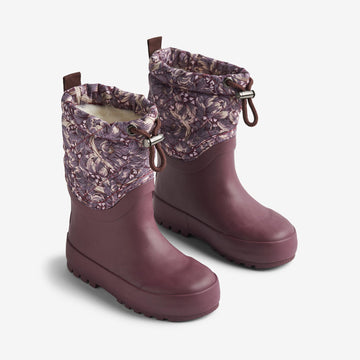 Wheat Footwear Termo Snestøvle Drizzle Winter Footwear 1177 purple tulips