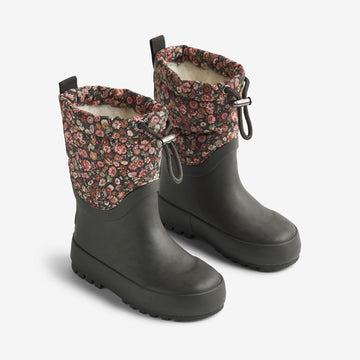 Wheat Footwear Termo Snestøvle Drizzle Winter Footwear 1186 raven wild flowers