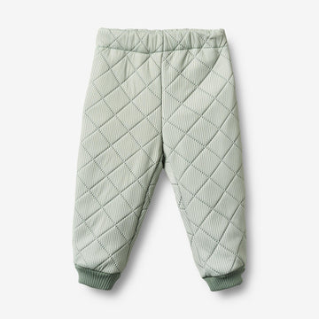 Wheat Outerwear Termobukser Alex Trousers 4142 green stripe