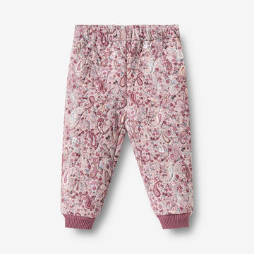Wheat Outerwear Termobukser Alex Trousers 9672 dry rose paisley