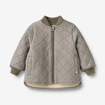 Wheat Outerwear Termojakke Benni Jacket 9622 brown stripe
