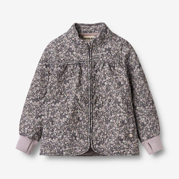 Wheat Outerwear Termojakke Thilde Jacket 9527 black sea flowers