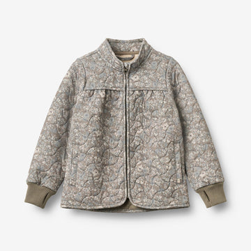Wheat Outerwear Termojakke Thilde Jacket 9673 grey stone flowers