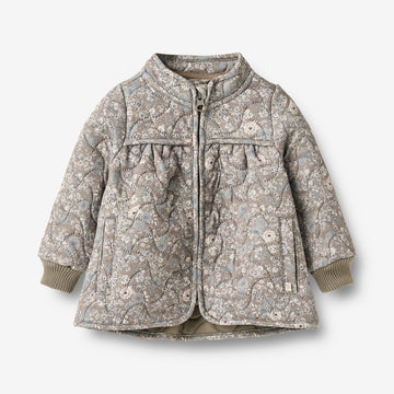 Wheat Outerwear Termojakke Thilde Jacket 9673 grey stone flowers