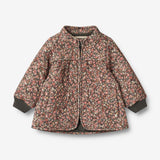 Wheat Outerwear Termojakke Thilde | Baby Thermo 1186 raven wild flowers