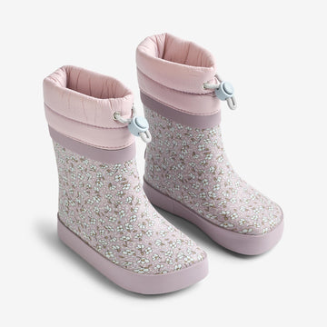 Wheat Footwear Thermo Barefoot Rubber Boot Arden Rubber Boot 9735 lilac blue flowers