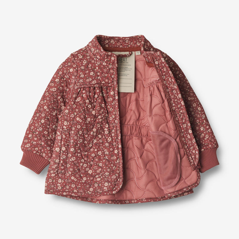 Wheat Outerwear Termojakke Thilde | Baby Thermo 2077 red flowers
