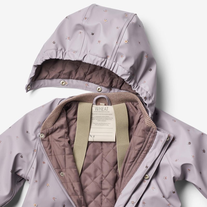 Wheat Outerwear Termo Regndragt Aiko Rainwear 1347 lavender flowers