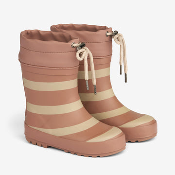 Wheat Footwear Printet Termo Gummistøvle Rubber Boots 2029 old rose stripe