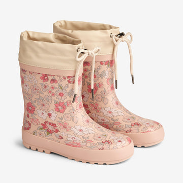 Wheat Footwear Printet Termo Gummistøvle Rubber Boots 2036 rose dust flowers