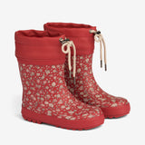Wheat Footwear Printet Termo Gummistøvle Rubber Boots 2077 red flowers