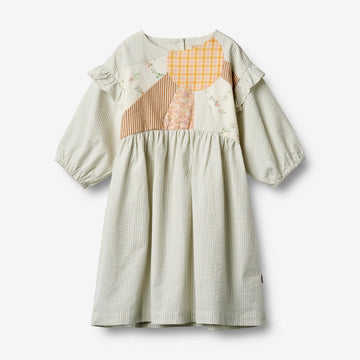 Wheat Main Trekvartærmet Kjole Gro Dress 9443 summer blue sky