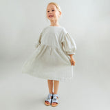 Wheat Main Trekvartærmet Kjole Magda Dress 9759 dark blue stripe