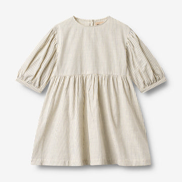 Wheat Main Trekvartærmet Kjole Magda Dress 9759 dark blue stripe