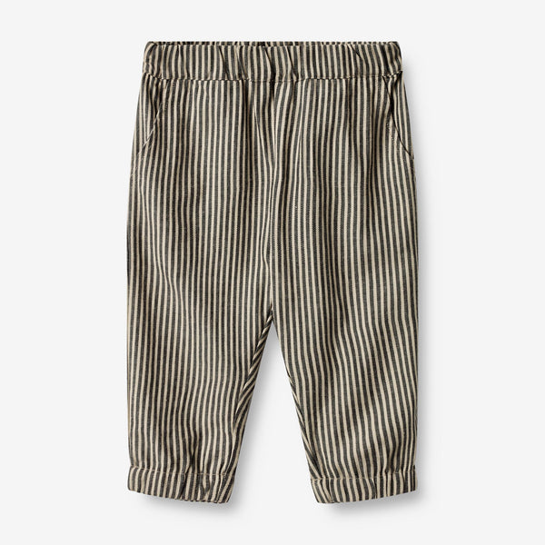 Wheat Bukser Andy | Baby Trousers 0030 black coal stripe