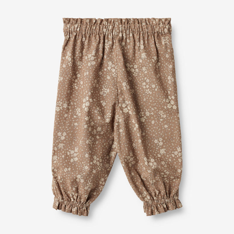 Wheat Main  Bukser Polly | Baby Trousers 9502 cocoa brown flowers