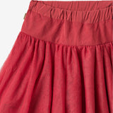 Wheat Main Tyl Nederdel Skirt 9697 red cherry