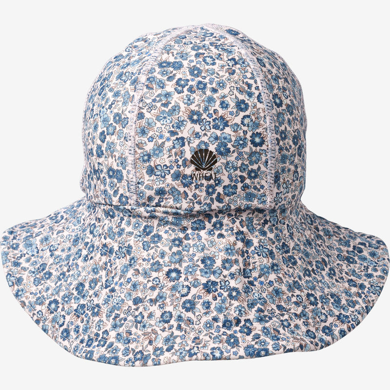 Wheat Main   UV Solhat Swimwear 1301 blue flower meadow