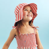 Wheat Main UV Solhat Bora Accessories 9657 red stripe flowers