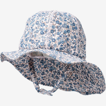 Wheat Main   UV Solhat m. Velcro Swimwear 1301 blue flower meadow