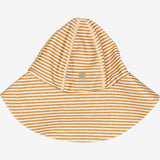 Wheat UV Solhat m. Velcro | Baby Swimwear 5096 golden green stripe