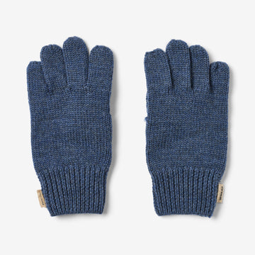 Wheat Outerwear Uld Fingervanter Bobbe Accessories 1146 ink melange