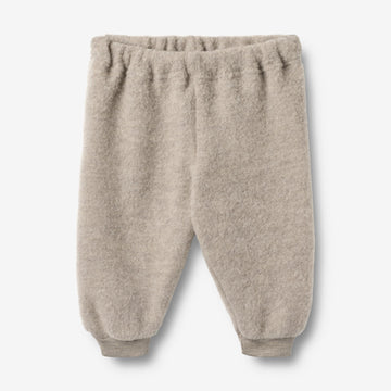 Wheat Wool Uld Fleece Bukser Kinnie Trousers 3204 khaki melange
