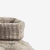 Wheat Wool Uld Fleece Futter Lei Accessories 3204 khaki melange
