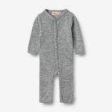 Wheat Wool Uld Heldragt Dusty Jumpsuit 0224 melange grey