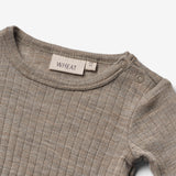 Wheat SMU Uld Heldragt Frankie Jumpsuit 3204 khaki melange