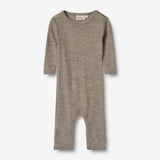 Wheat SMU Uld Heldragt Frankie Jumpsuit 3204 khaki melange