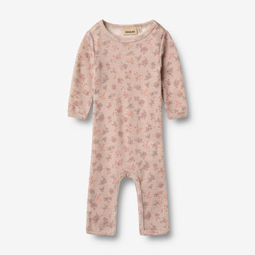 Wheat Wool Uld Heldragt Haven Jumpsuit 1358 lilac flowers