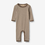 Wheat Main Uld Heldragt Haven Jumpsuit 9578 wood stripe