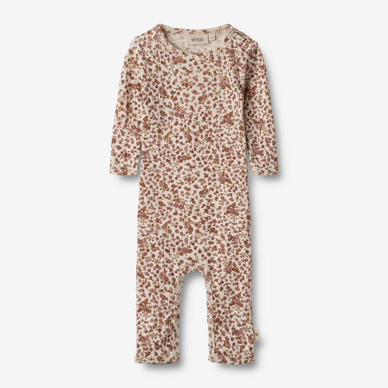 Wheat Wool Uld Heldragt Haven Jumpsuits 2475 rose flowers