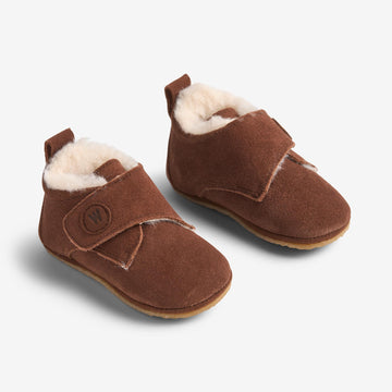 Wheat Footwear Uld Hjemmesko Taj Indoor Shoes 9002 cognac