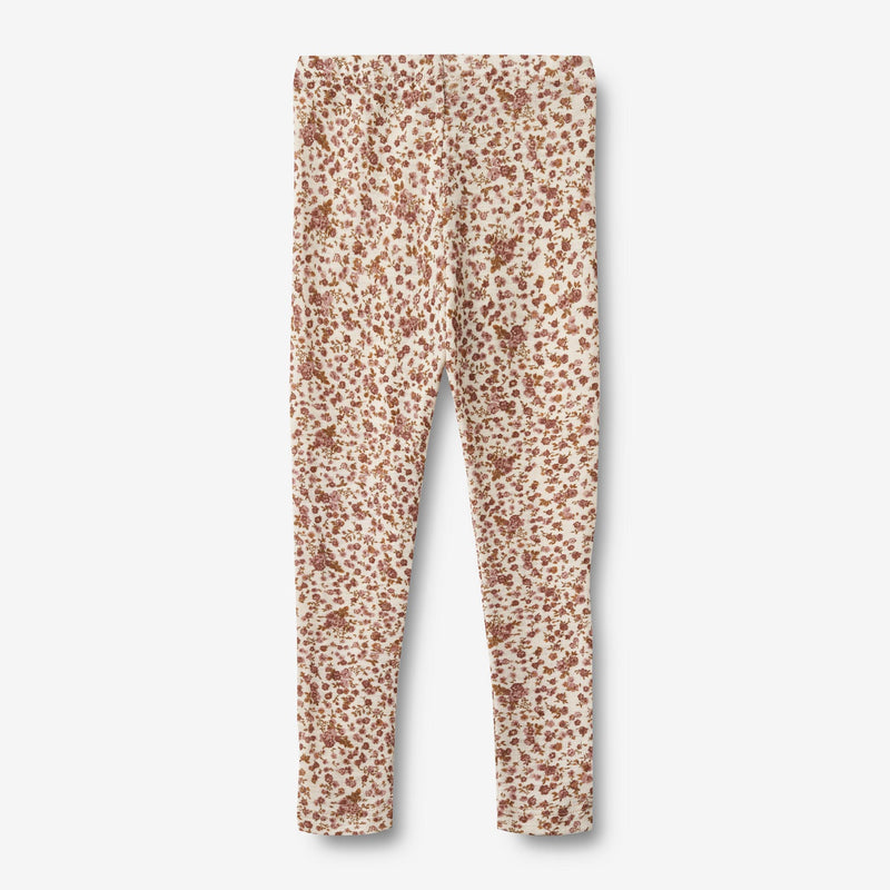 Wheat Wool Uld Leggings Agi Legging 2475 rose flowers