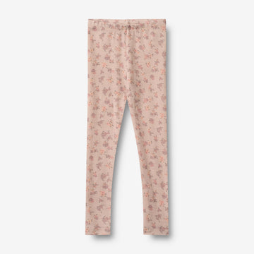 Wheat Wool Uld Leggings Agi Legging 1358 lilac flowers
