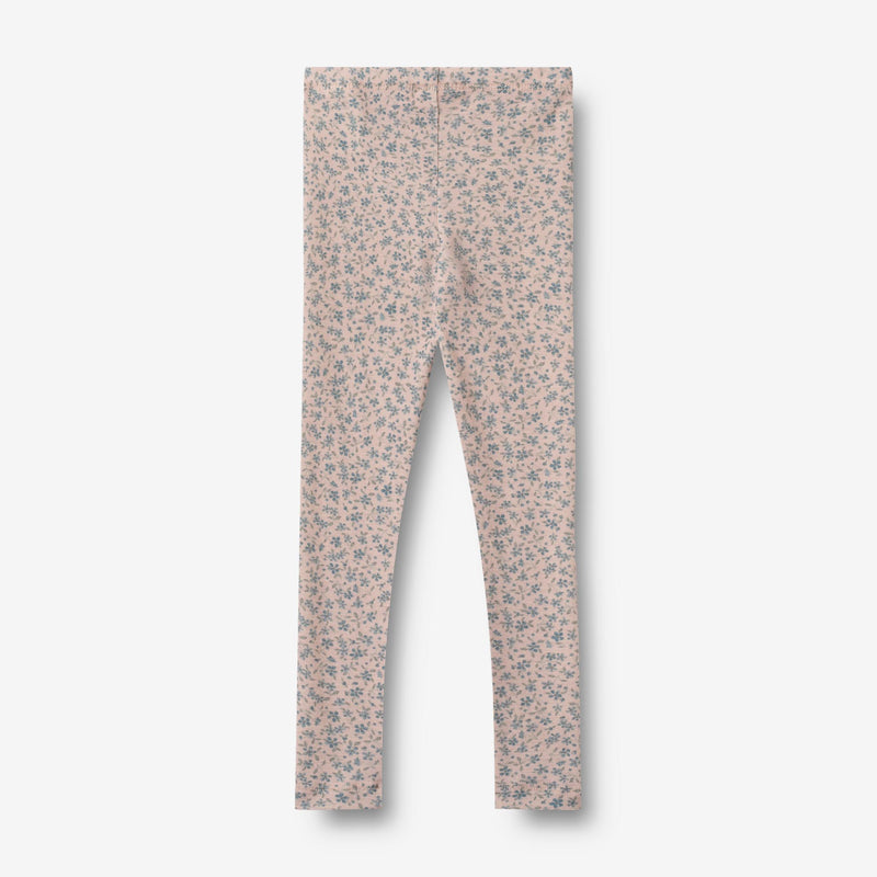 Wheat Wool Uld Leggings Agi Legging 1481 blue flowers