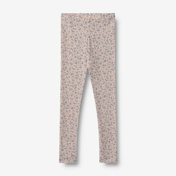 Wheat Wool Uld Leggings Agi Legging 1481 blue flowers