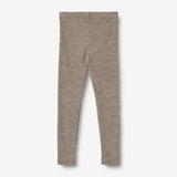 Wheat Wool Uld Leggings Agi Legging 3204 khaki melange