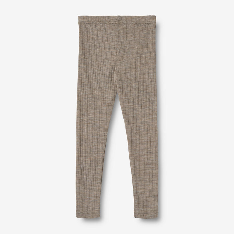 Wheat Wool Uld Leggings Agi Legging 3204 khaki melange