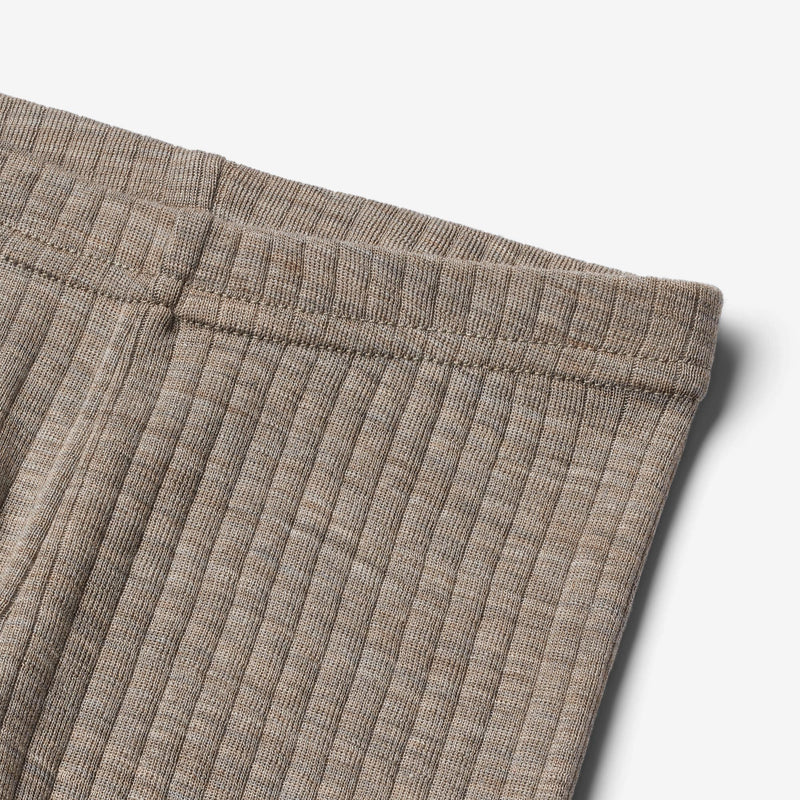 Wheat Wool Uld Leggings Agi Legging 3204 khaki melange