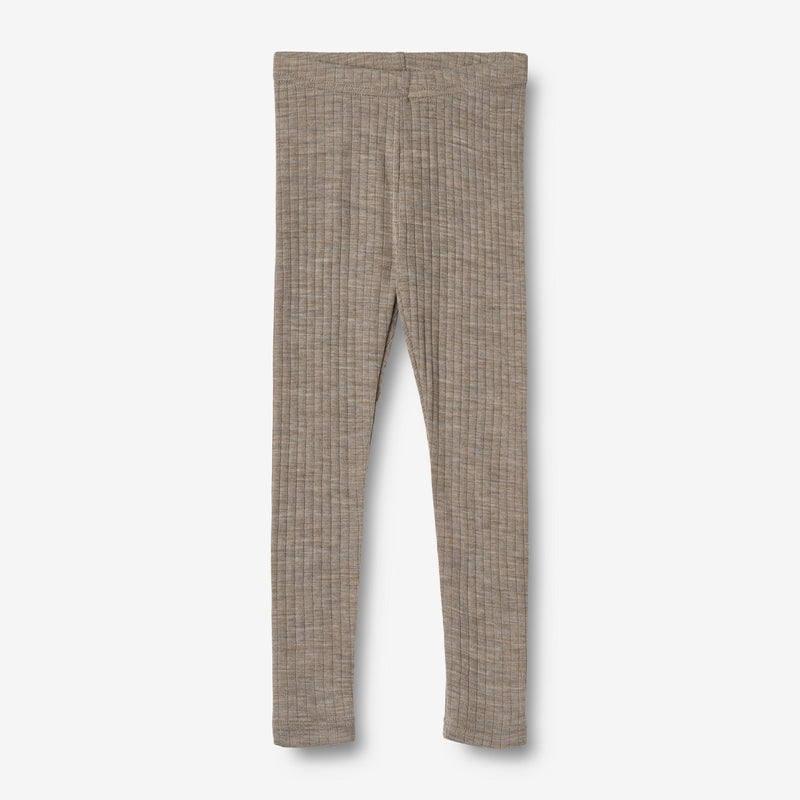Wheat Wool Uld Leggings Agi Legging 3204 khaki melange