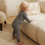Wheat Wool Uld Leggings Agi | Baby Legging 1433 navy stripe