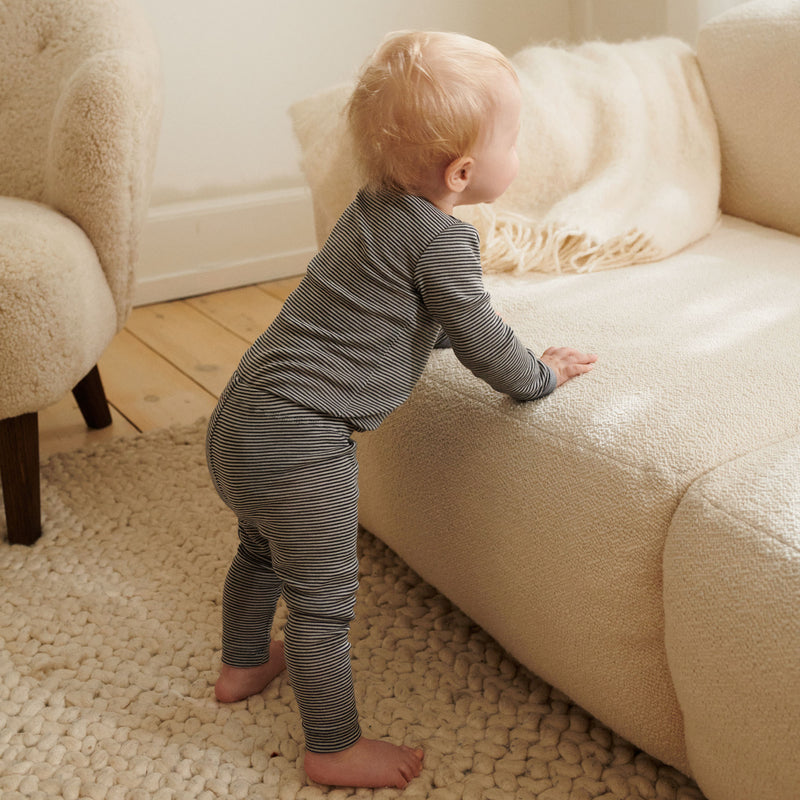 Wheat Wool Uld Leggings Agi | Baby Legging 1433 navy stripe