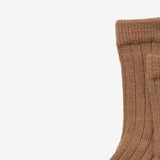 Wheat Main Uld Ribsokker Vilde Socks/Tights 5073 caramel