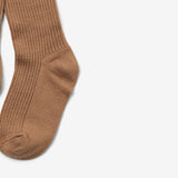 Wheat Main Uld Rib Strømpebukser Robin Socks/Tights 5073 caramel